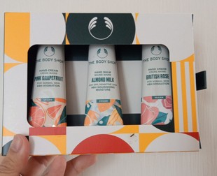 香港专柜The body shop美体小铺护手霜礼盒套装30mlx3支 英伦玫瑰