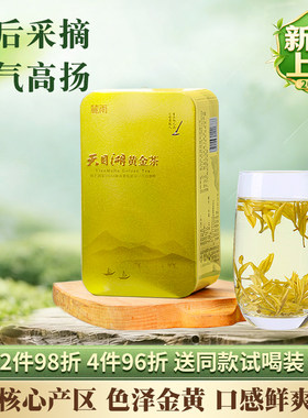 2026新茶上市溧阳黄金茶天目湖黄金芽白茶浓香型绿茶常州特产茶叶