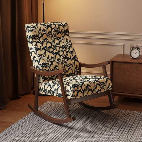 摇摇椅家用新中式实木躺椅