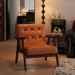 客厅单人沙发椅轻奢高级感舒适单人沙发椅小户型躺椅阳台休闲椅子