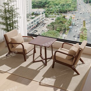 阳台茶桌椅组台三件套阳台休闲椅子轻奢高级感小茶桌网红一桌二椅