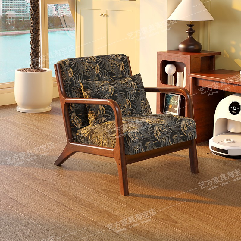 阳台休闲椅子轻奢高级感单人沙发