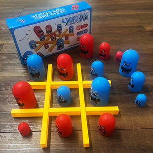 井字棋趣味儿童套娃男孩大吃小双人过年家庭聚会智力游戏益智玩具