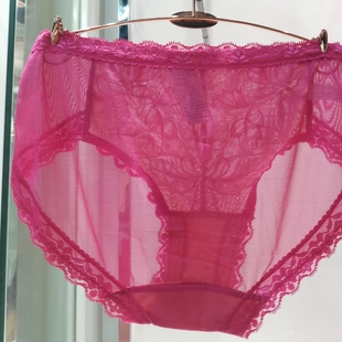 专柜正品女士中腰性感刺绣内裤OB13521吊牌价99元