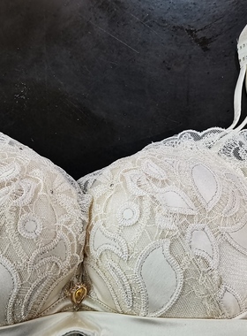 欧迪芬性感蕾丝刺绣桑蚕丝内衬柔霜水袋聚拢文胸OBH801吊牌699