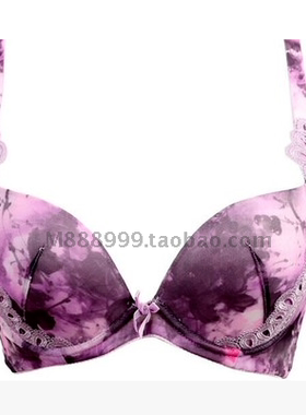 断码清仓欧迪芬专柜正品 印花优雅聚拢文胸OA23343吊牌299元