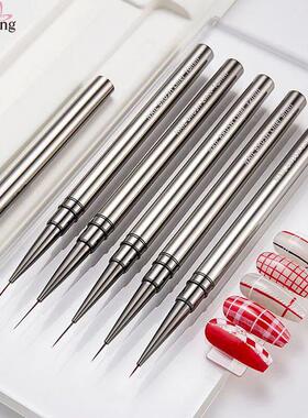5PCS Nail Art Liner Brushes Hand Painted Brush Acrylic UV Ge