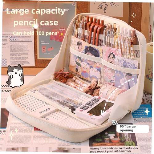 Korea Cute Pencil Cases for Girls Pencilcase Waterproof Canv