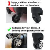 Wheels Luggage vers Silent Prote 8pcs Wheel Silicone