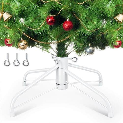 Christmas Tree Stand Iron Frame: Sizes 30cm/35cm/40cm, White