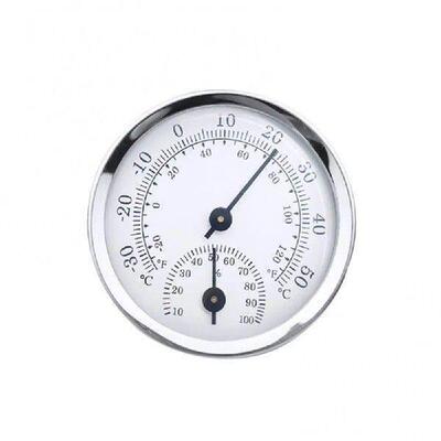 Thermometer Mini Round Wall Hanging og Hygrometer