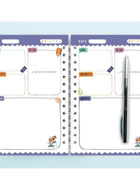 Simplified planner study plan book time management Students