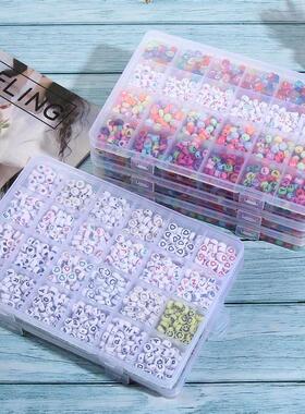 Glass Seed Letter Beads Set Box For Bracelet Jewelry Making