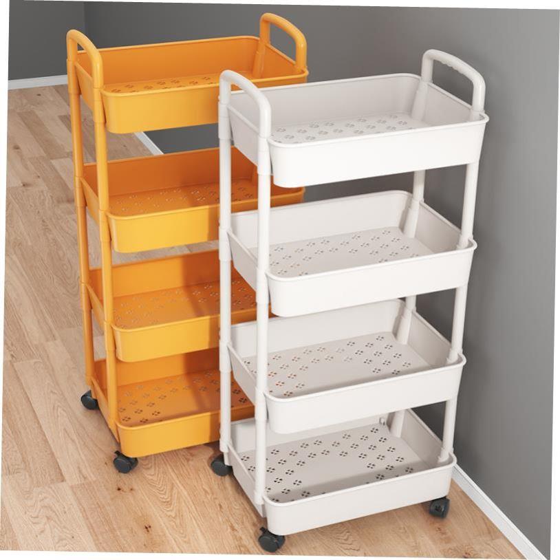Kitchen storage rack bathroom Shelf Trolley iron shelves