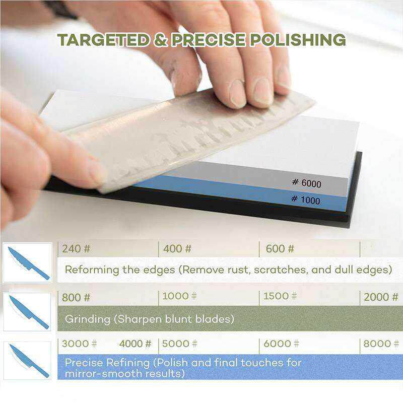 Knife Sharpener Whetstone Sharpening Stones Grinding Stone W