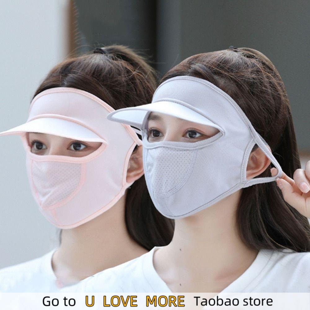 Summer Sunscreen Ice Silk Mask UV Protection Face Cover Suns