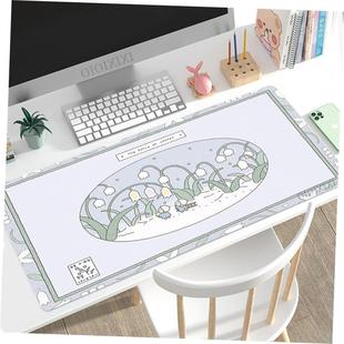 Cute Rabbit Green Anime Mouse Pad Gaming XL Large Home HD