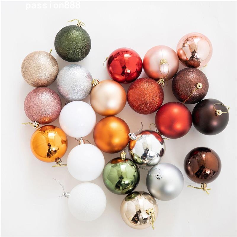 Christmas ball 6cm/8cm/10cm plastic decoration耶诞球树装饰