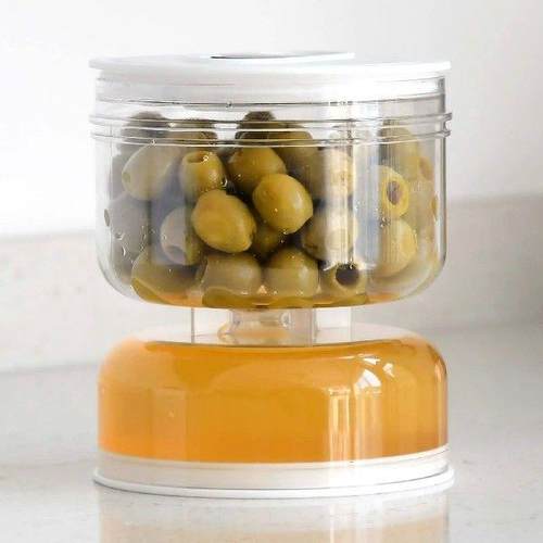 Pickles Jar Dry and Wet Dispenser Pickle and Olives