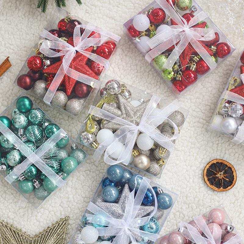 Christmas tree ornament with five pointed star Christmas bal