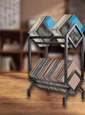 Black Vinyl Record Stand Minimalist Record Storage Shelf