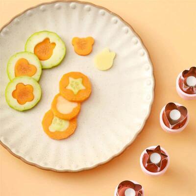 8pcs pressed fruit printing cutting die, butterfly noodle fl