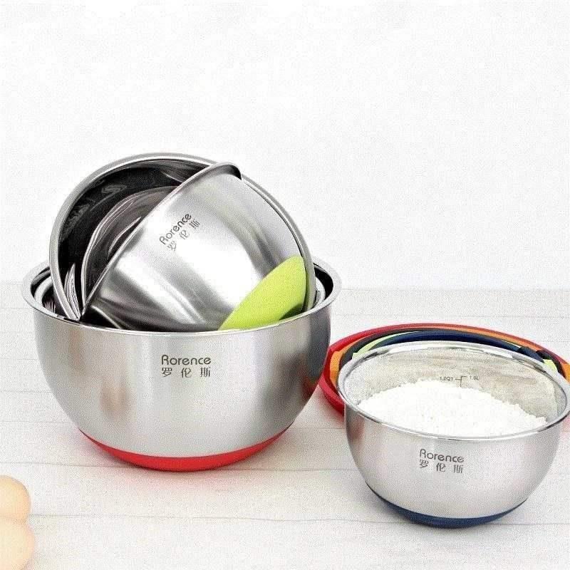 baking eggbeater home mixing bowl 304 stainless steel deep