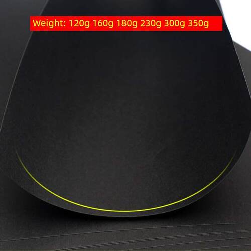 a4 black paper thick card a3 black student drawing paper