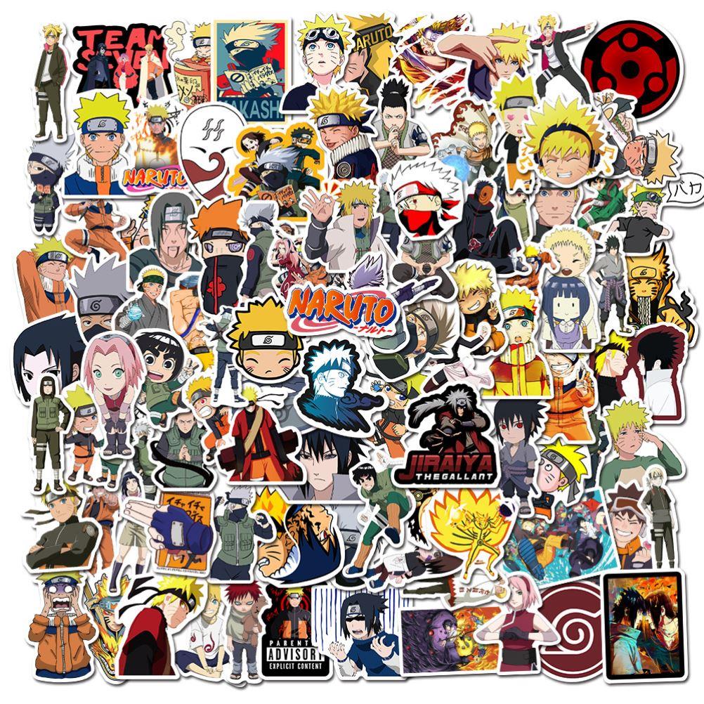 50pcs Cartoon Naruto Stickers Cool Naruto Waproof Sticker Lu