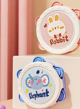 Tambourine For Kids Adorable Animal Pattern Bell Metal