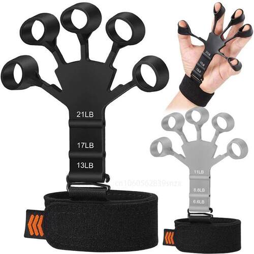 Silicone Finger Trainer Wrist Srength Exercise Hand Grip Exp