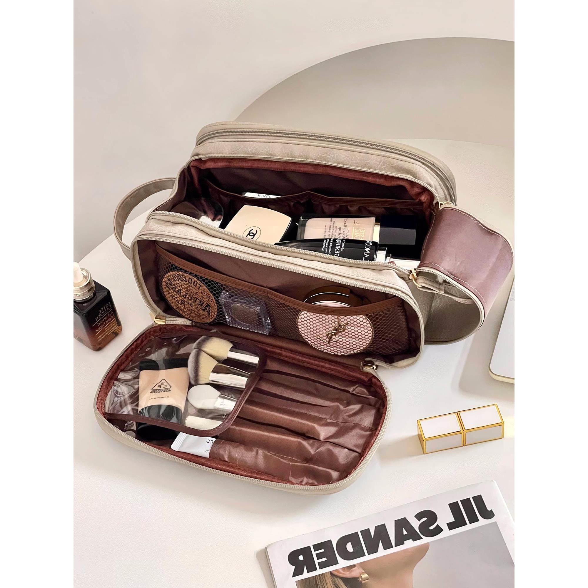 Lazy makeup bag small toiletries box large capacity storage