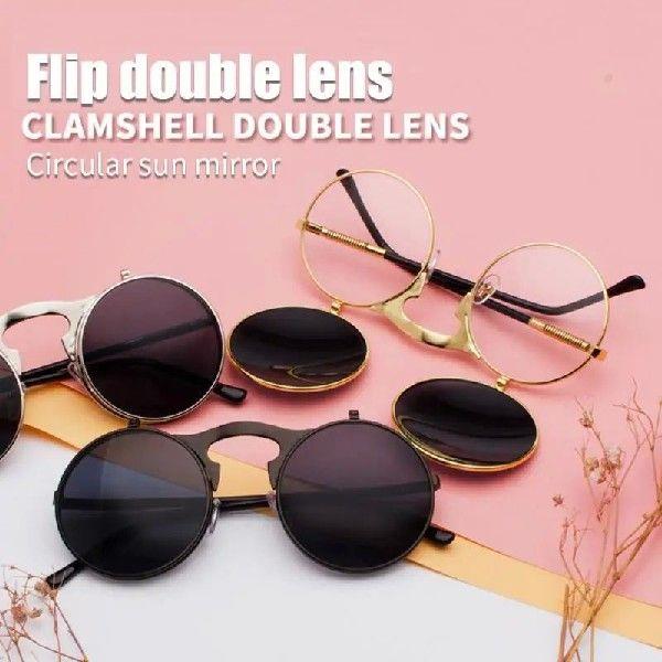Classical Punk Flip Sunglasses Men Women Brand Designer