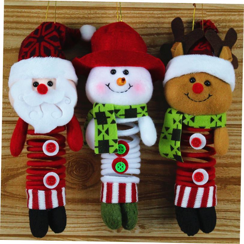Christmas decoration tree pendant figure swing spring foot