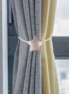 Decorative Draperies Holdbacks Star Curtain Magnetic Buckle