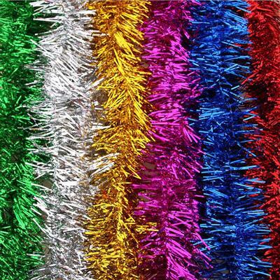 2m Glitter Tinsel Garland Colorful Christmas Tree Bar Decor