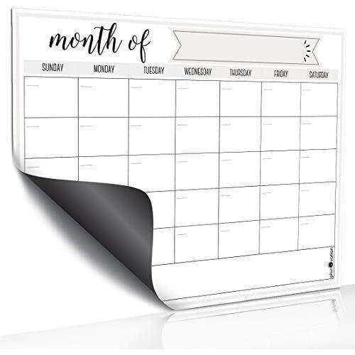 weekly monthly planner magnetic dry erase fridge board note
