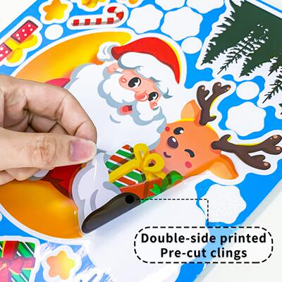 Christmas Decorations Stickers Christmas Tree Old Man Snowma