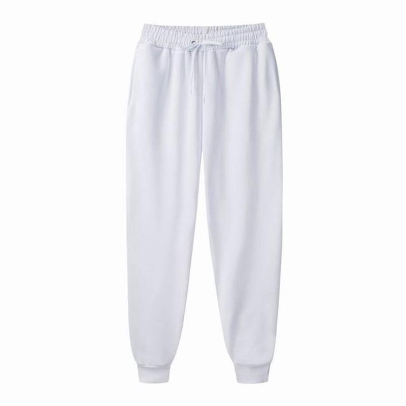 black Dark Trousers For Men Sweat pants Track Jogging white