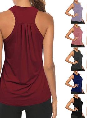 Women Shirt Vest tanktop Gym clothes Tops yoga running sport