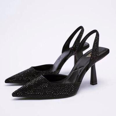 Women plus size 43 42 41 thick high heels shoes ladies pump