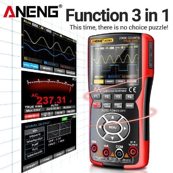 Digital Automotive Oscilloscope Multimeter 3.5inch Screen