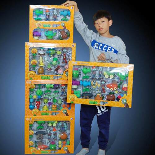 Plants vs Zombies toy large full set gift kids dolls软胶玩偶