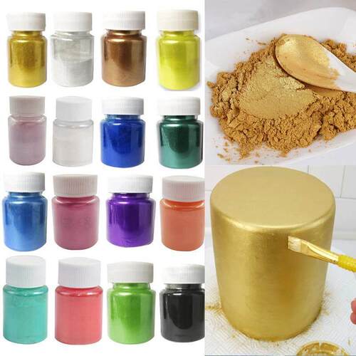 15g/bottle Edible Gold Silver Powder Dyeing Powder Glitter M