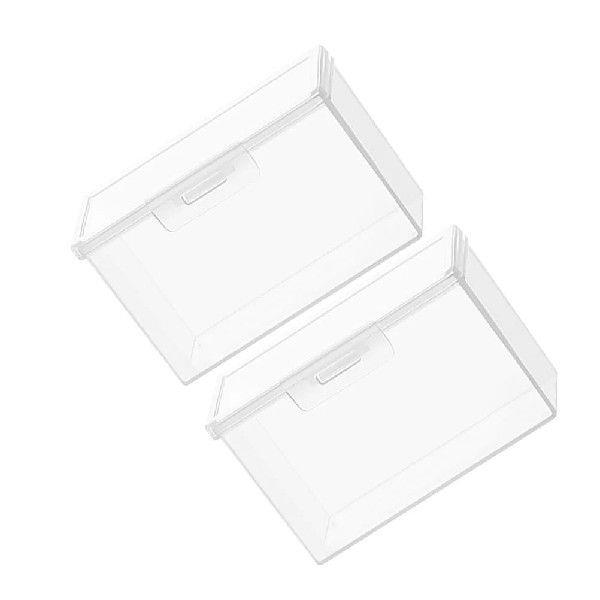 2 Pcs Card Storage Box Playing Organizer Home Case Holder
