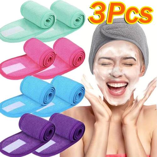 Adjustable Head Band Women Spa Wide Hairband Yoga Bath Showe