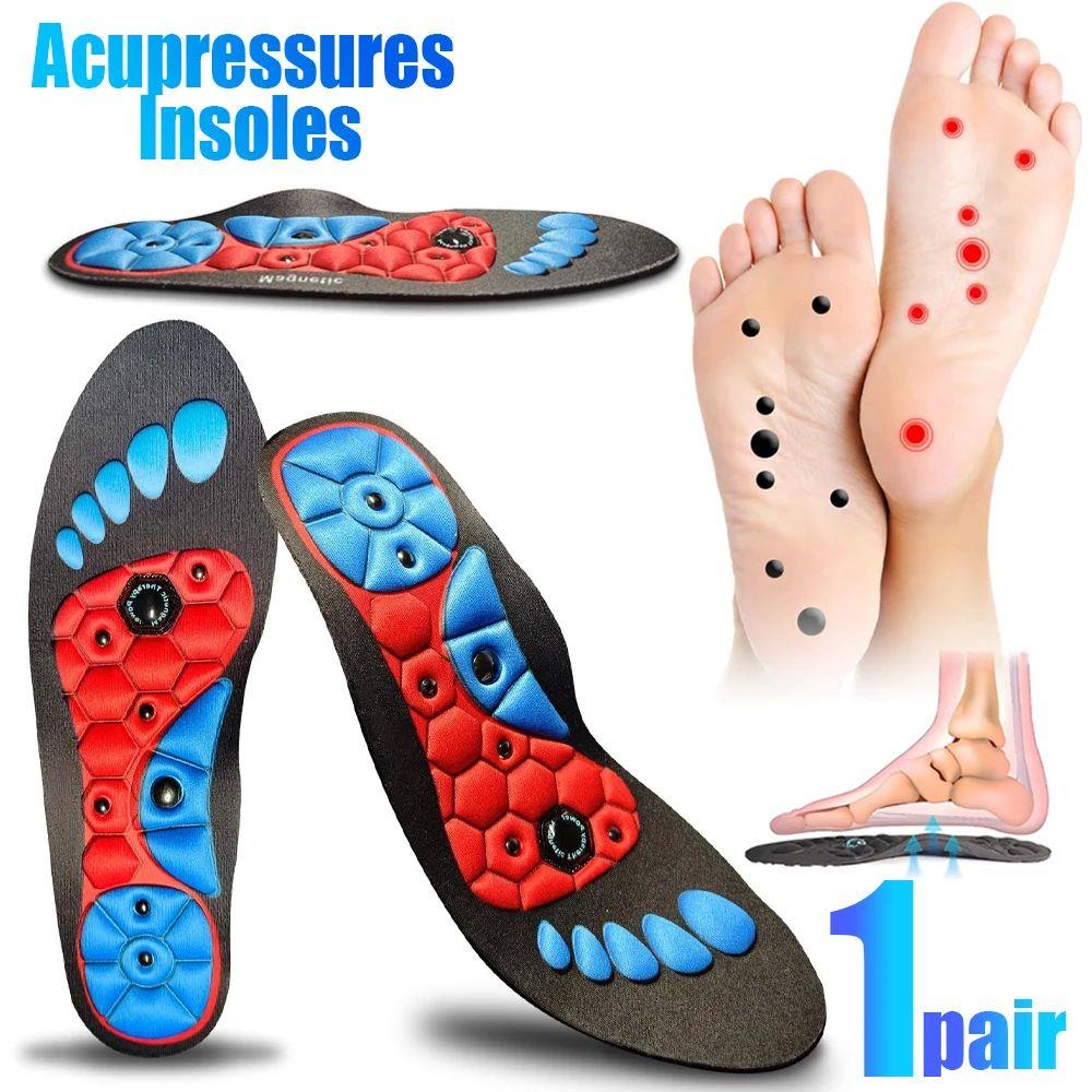 Unisex Acupressure Foot Insoles Orthopedic Shoe Soles Magnet