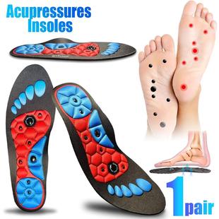 Unisex Acupressure Foot Insoles Orthopedic Shoe Soles Magnet