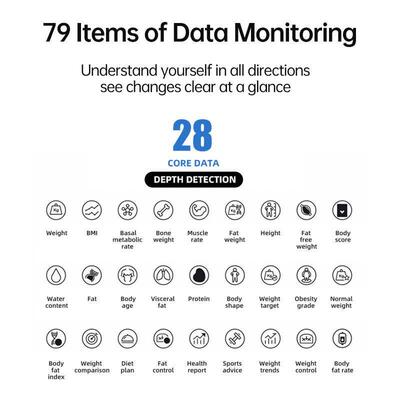 Smart Body Fat Scale Bathroom Scales Electronic Bluetooth We