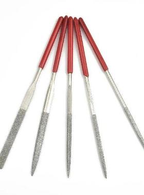 5pc File Set Plastic Handle Metal Stone Grinding Flat